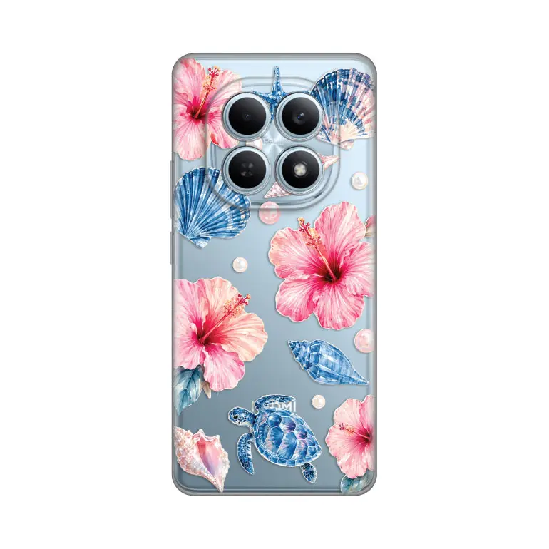 Torbica Silikonska Print Skin za Xiaomi Redmi Note 15 4g/5g Hibiscus Sea