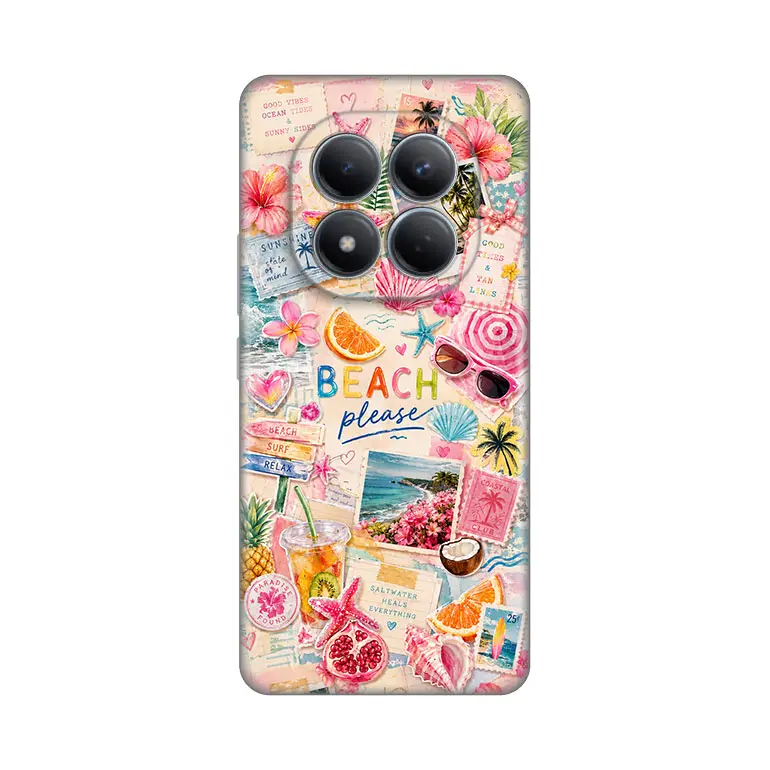 Torbica Silikonska Print Skin za Xiaomi Redmi Note 15 Pro 4G Beach Please