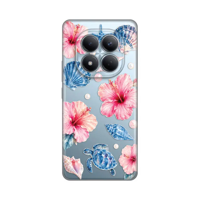 Torbica Silikonska Print Skin za Xiaomi Redmi Note 15 Pro 4G Hibiscus Sea