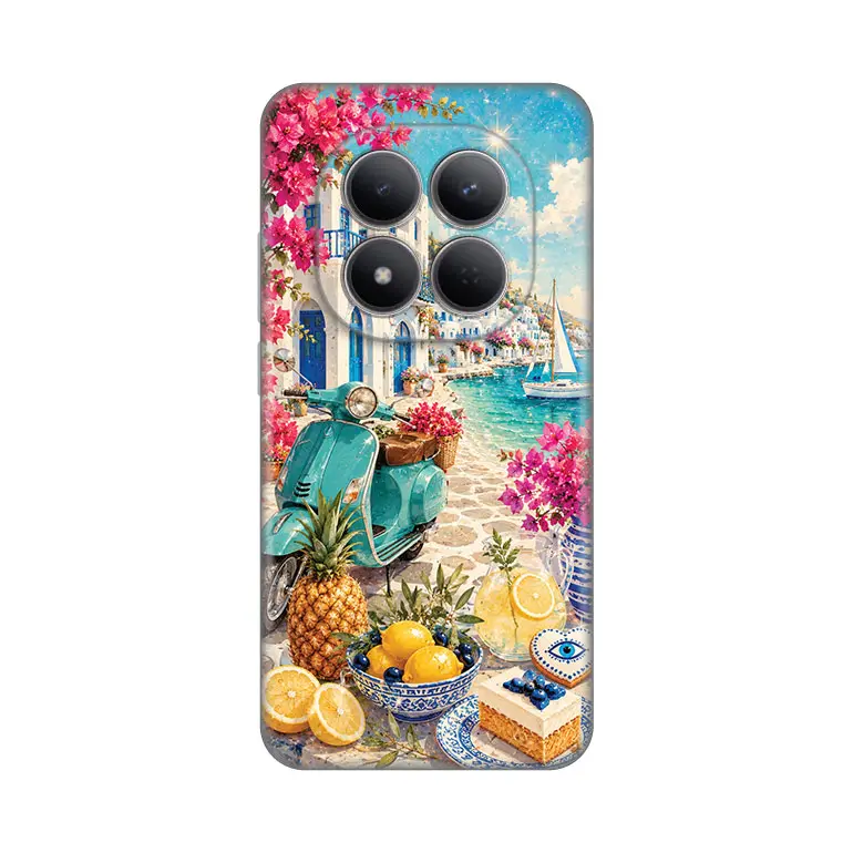 Torbica Silikonska Print Skin za Xiaomi Redmi Note 15 Pro 5G Summer In Greece