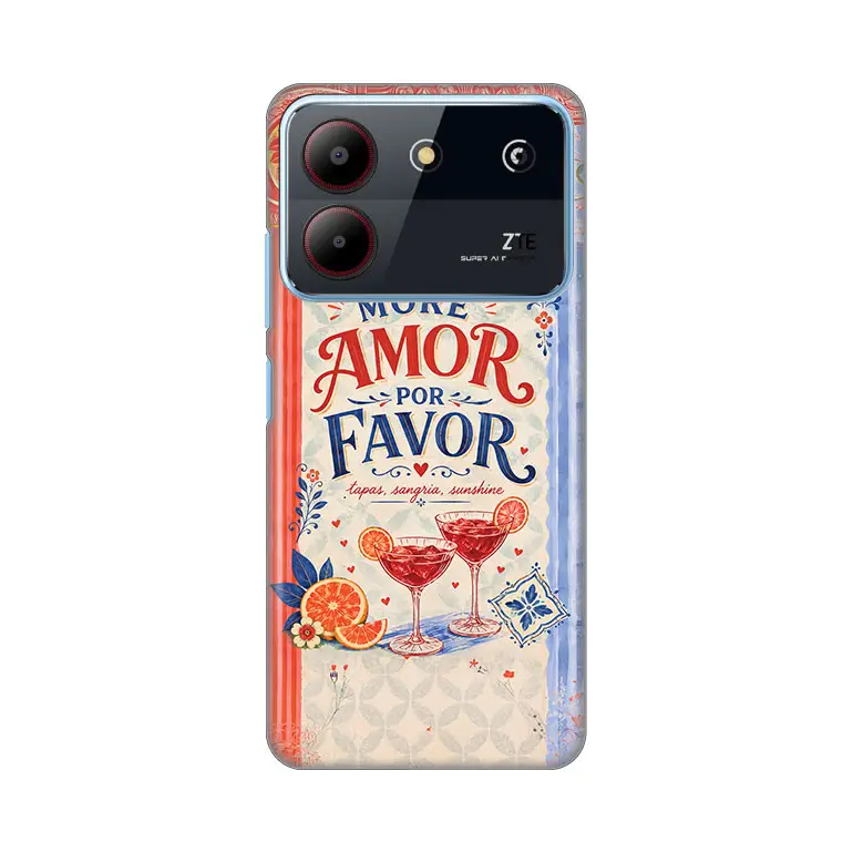 Torbica Silikonska Print Skin za ZTE Blade A54 Summer In Spain