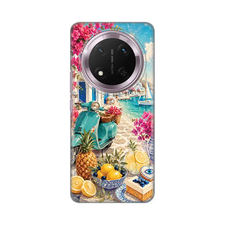 Torbica Silikonska Print Skin za Honor Magic 7 Lite Summer In Greece