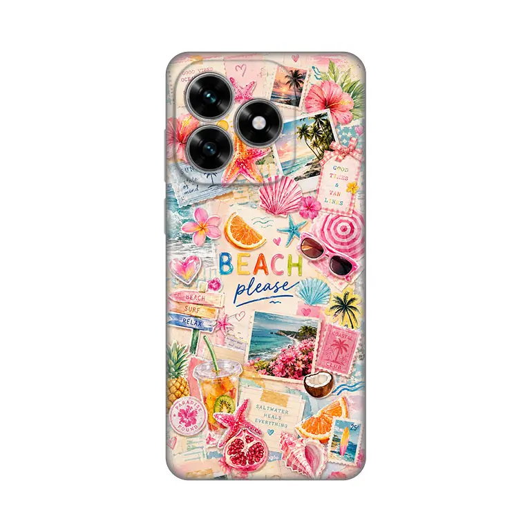 Torbica Silikonska Print Skin za Honor X5C Plus Beach Please