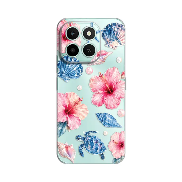 Torbica Silikonska Print Skin za Honor X6C Hibiscus Sea