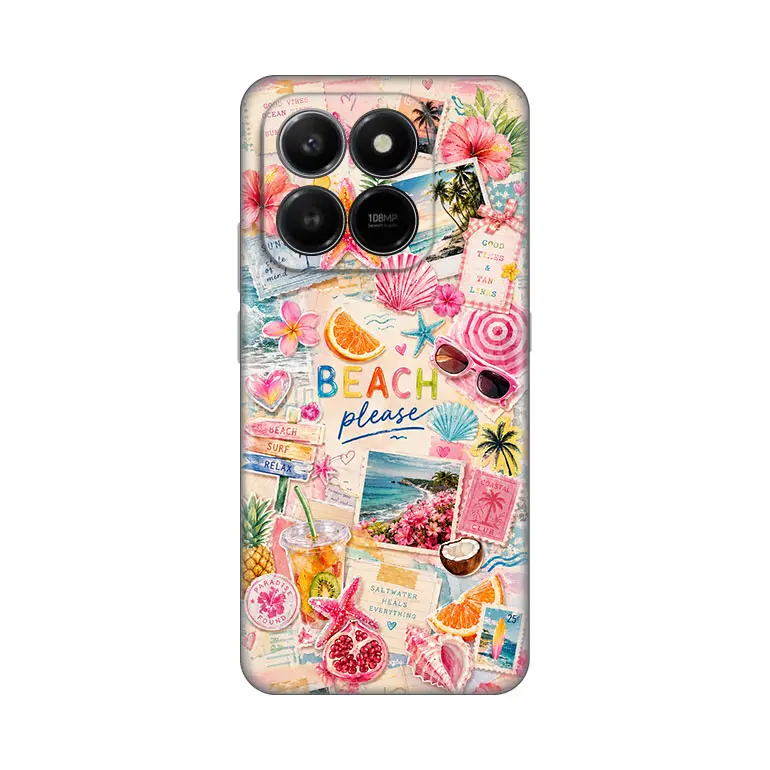 Torbica Silikonska Print Skin za Honor X7D 4g/400 Smart 5G Beach Please