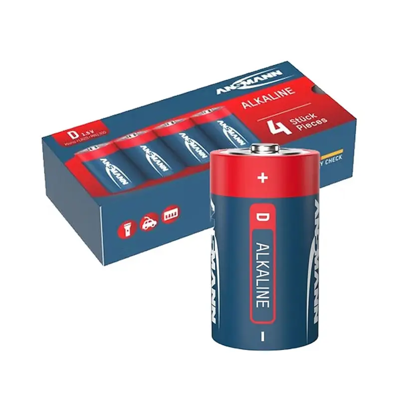 Ansmann Alkalna Baterija 1.5v LR20 D Box 4KOM