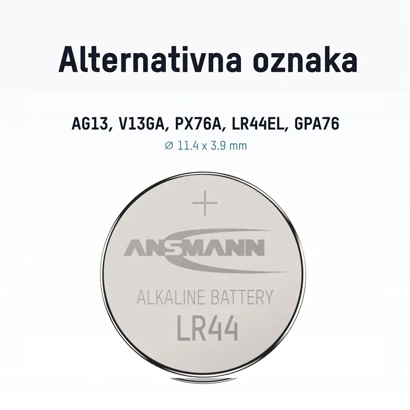 Ansmann Baterija Alkalna LR44 5015303