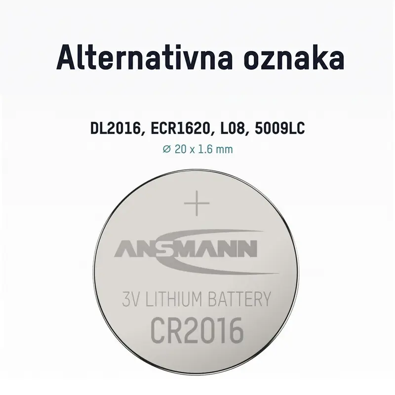 Ansmann Baterija Lithium Cr2016 5020082
