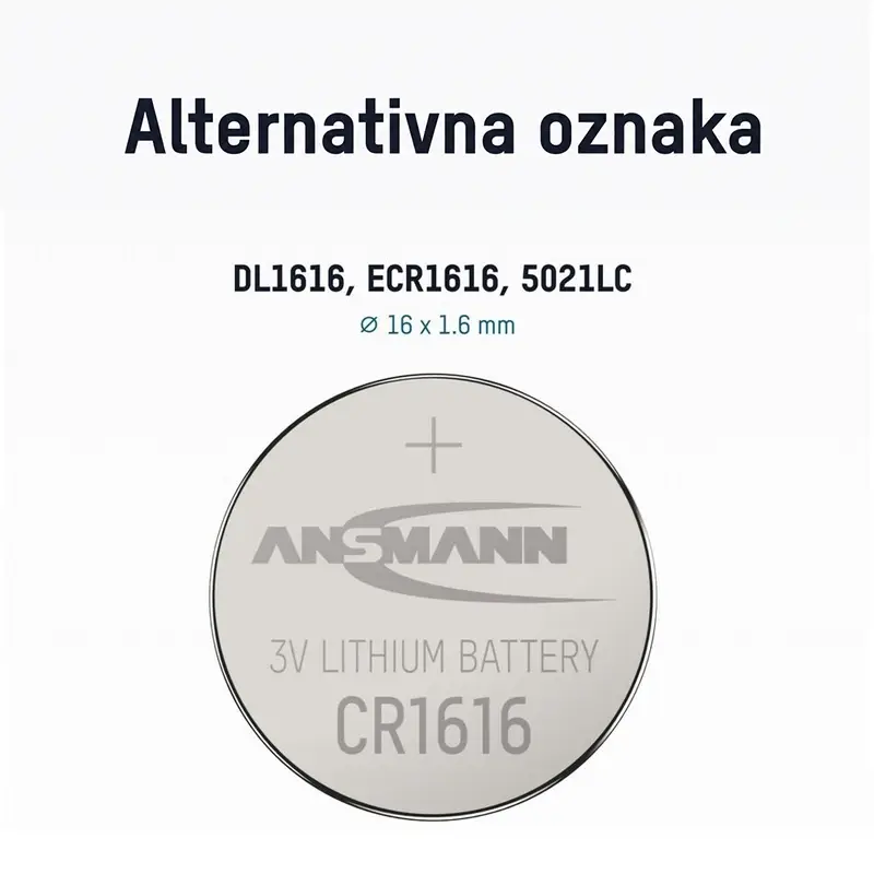 Ansmann Baterija Litijum Cr1616 5020132