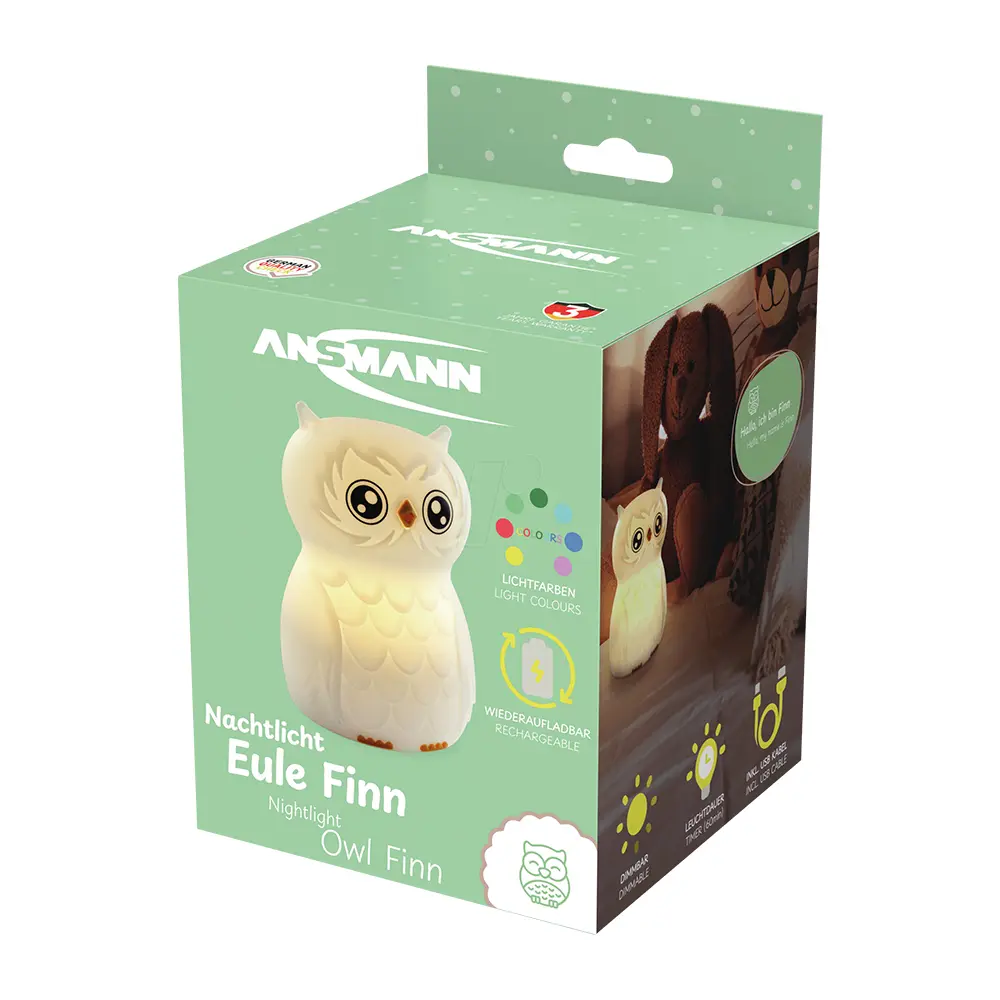Ansmann Nocna Lampa za Decu Owl 1800-0090