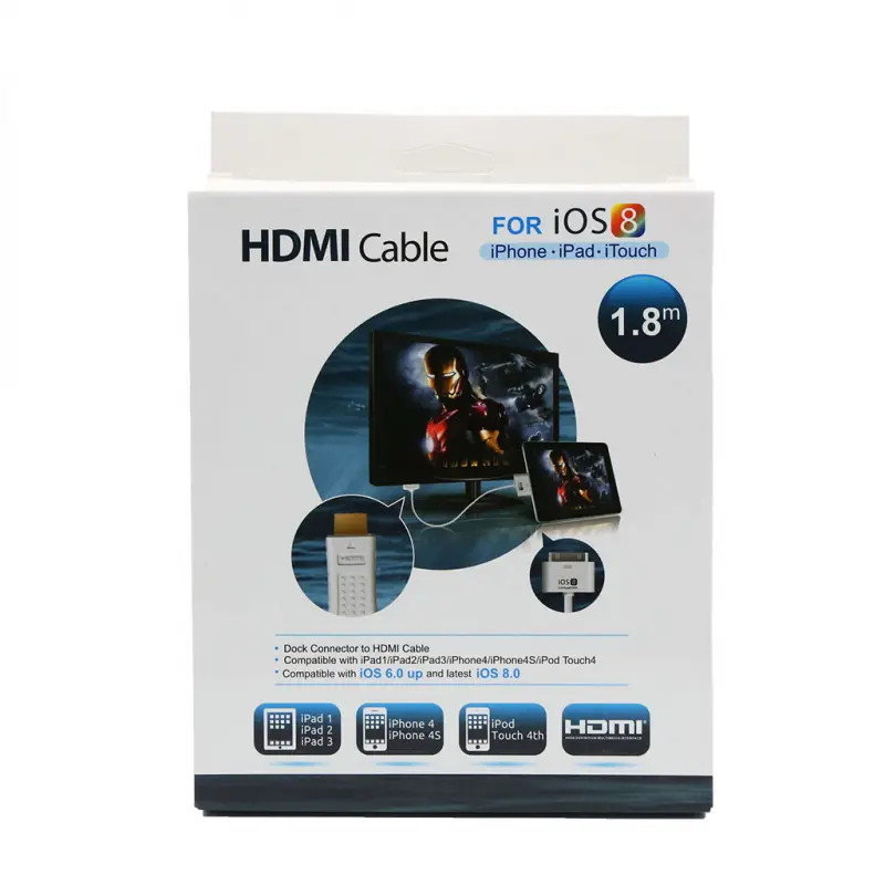 Apple Dock Connector To HDMI Cable