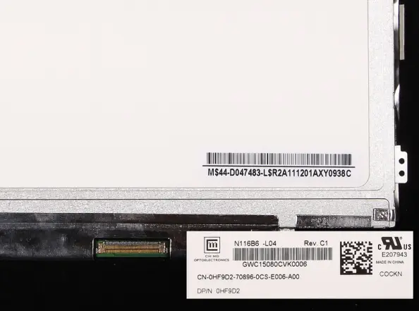 LCD Panel 11.6" (n116b6 L04) 1366x768 Slim LED 40 Pin Kacenje Levo-desno