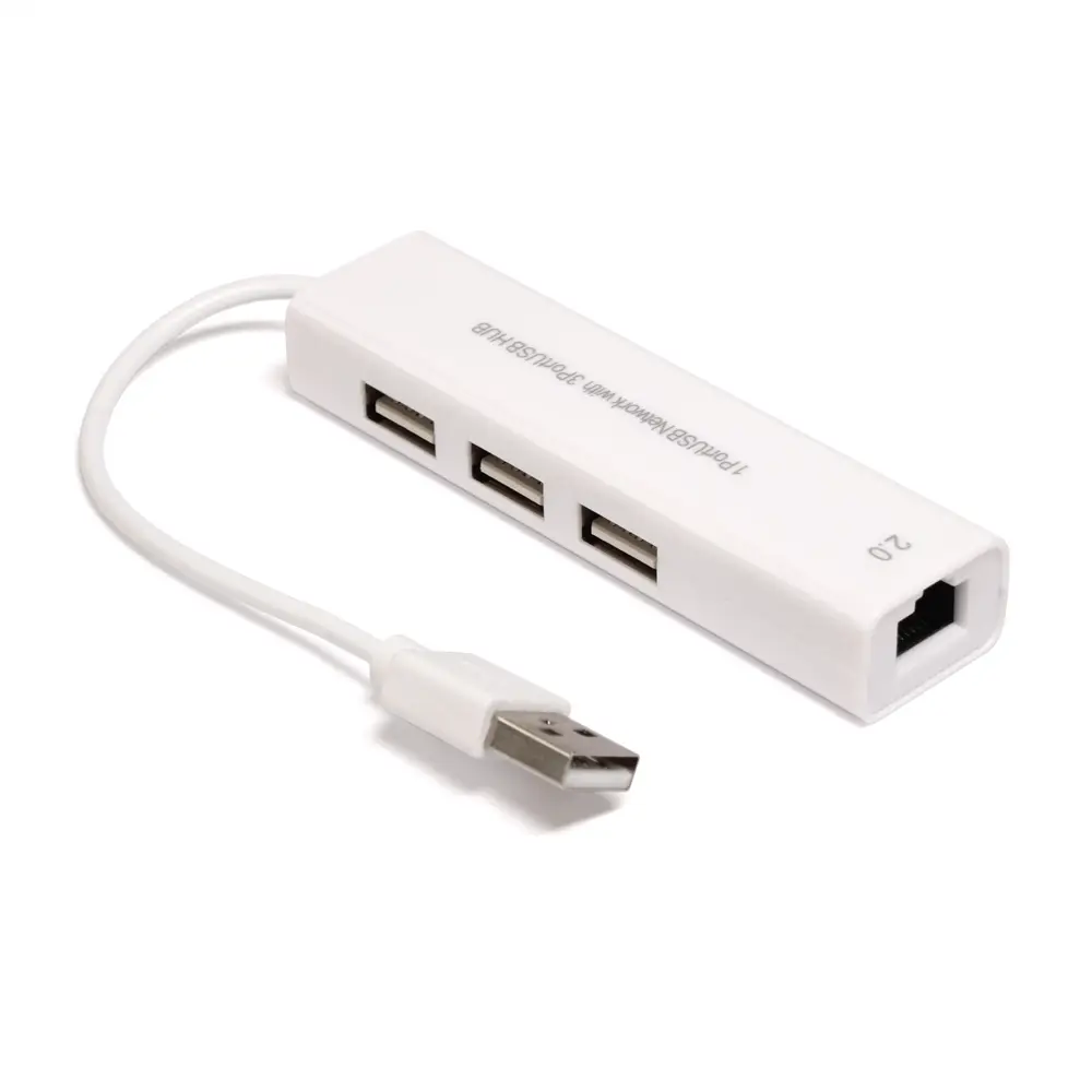 Adapter USB 2.0 na RJ45 i USB HUB 3 Porta 2U1 Jwd-u25